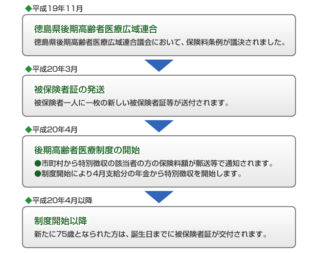 制度施行までの流れの図