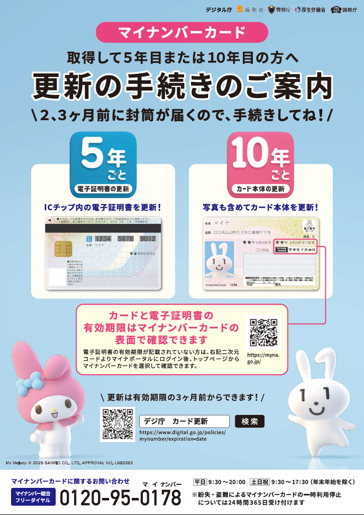 マイナンバーカード・電子証明書の更新手続きについて マイナンバーカード・電子証明書の更新手続きについて